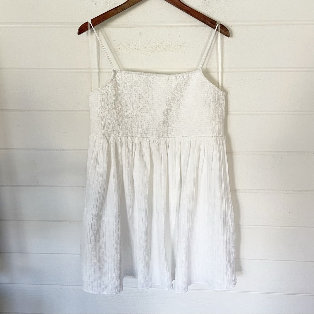 American Eagle White Mini Dress with Adjustable Straps Size XL - Picture 1 of 10